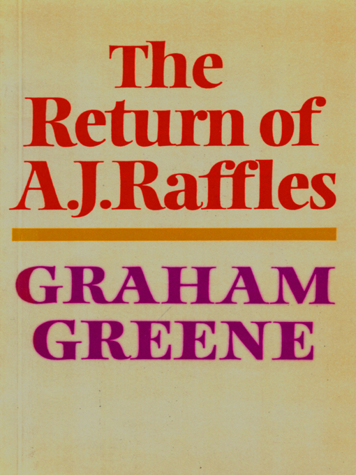 Cover image for The Return of A. J. Raffles